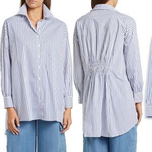 Walter Baker Vivian high low stripe shirt